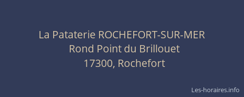 La Pataterie ROCHEFORT-SUR-MER