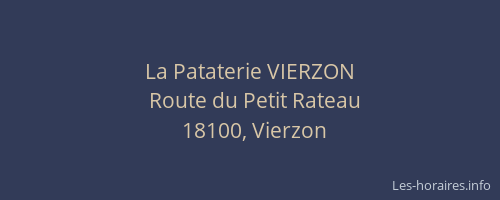 La Pataterie VIERZON