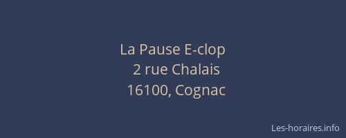 La Pause E-clop