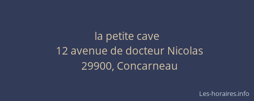 la petite cave