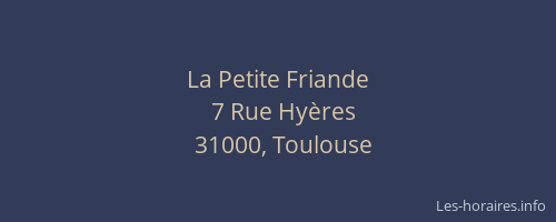 La Petite Friande