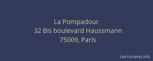 La Pompadour