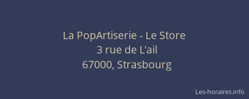 La PopArtiserie - Le Store