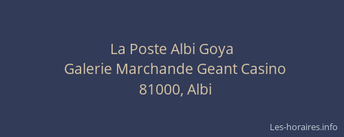 La Poste Albi Goya