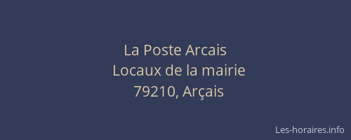 La Poste Arcais