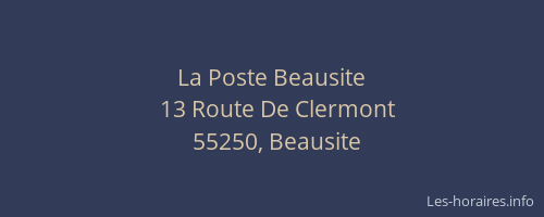 La Poste Beausite