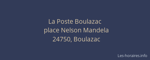 La Poste Boulazac