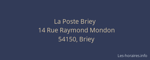 La Poste Briey