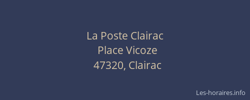 La Poste Clairac