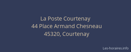 La Poste Courtenay