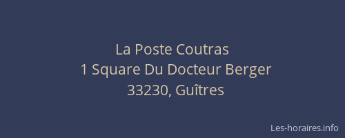 La Poste Coutras