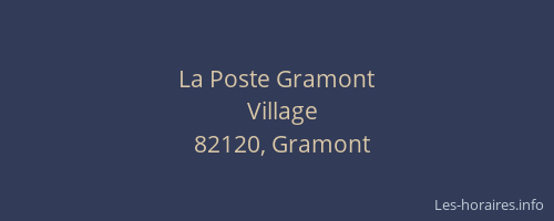 La Poste Gramont