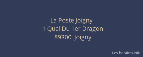 La Poste Joigny