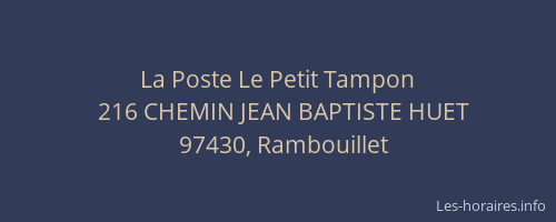 La Poste Le Petit Tampon