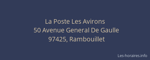 La Poste Les Avirons