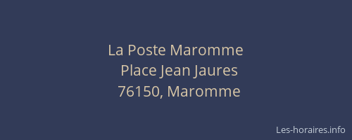 La Poste Maromme