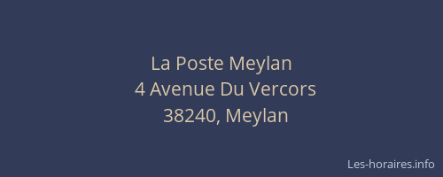 La Poste Meylan