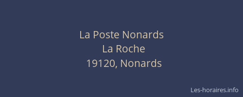 La Poste Nonards