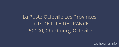 La Poste Octeville Les Provinces