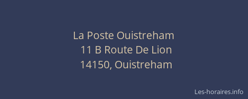 La Poste Ouistreham