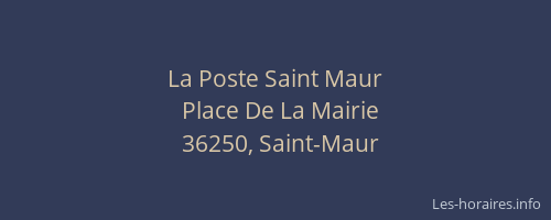 La Poste Saint Maur