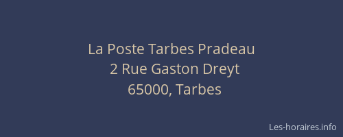La Poste Tarbes Pradeau