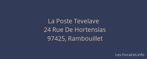 La Poste Tevelave