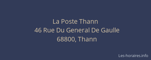 La Poste Thann