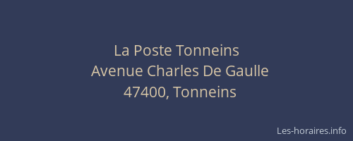 La Poste Tonneins