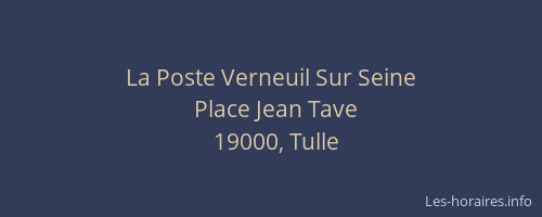 La Poste Verneuil Sur Seine