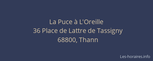 La Puce à L'Oreille