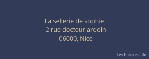 La sellerie de sophie