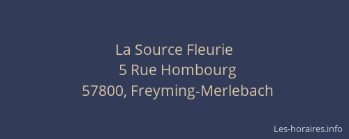La Source Fleurie