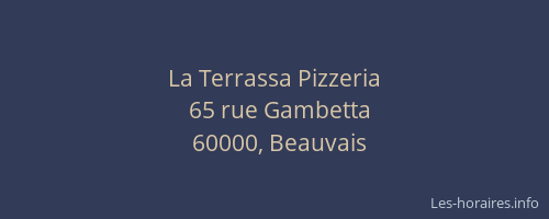 La Terrassa Pizzeria