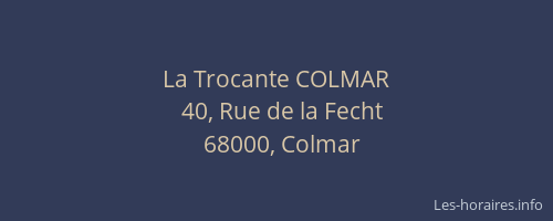 La Trocante COLMAR