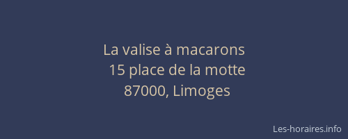 La valise à macarons