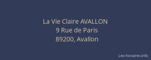 La Vie Claire AVALLON