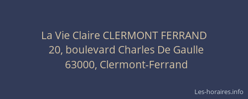 La Vie Claire CLERMONT FERRAND