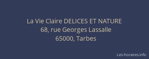 La Vie Claire DELICES ET NATURE