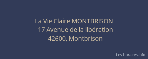 La Vie Claire MONTBRISON