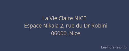 La Vie Claire NICE