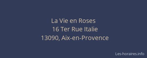 La Vie en Roses