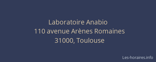 Laboratoire Anabio