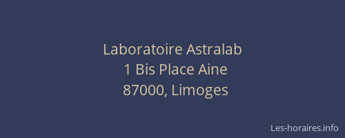 Laboratoire Astralab