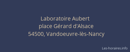 Laboratoire Aubert