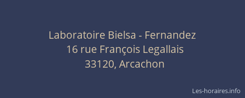 Laboratoire Bielsa - Fernandez