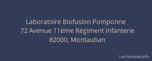 Laboratoire Biofusion Pomponne