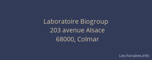 Laboratoire Biogroup