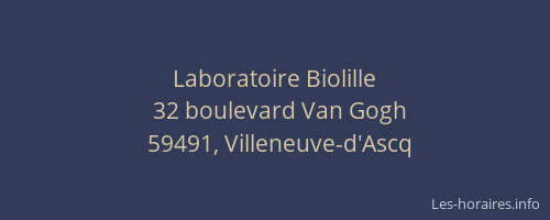 Laboratoire Biolille