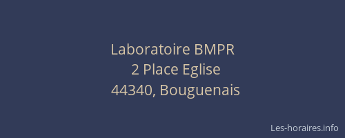 Laboratoire BMPR